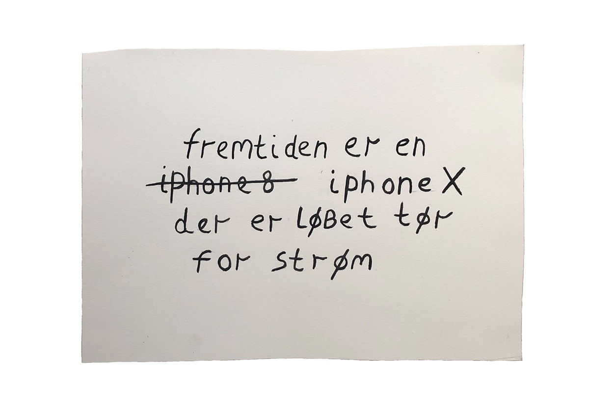 Claus Ejner | Drawing; Fremtiden, 2019. Gouache. Marie Kirkegaard Gallery